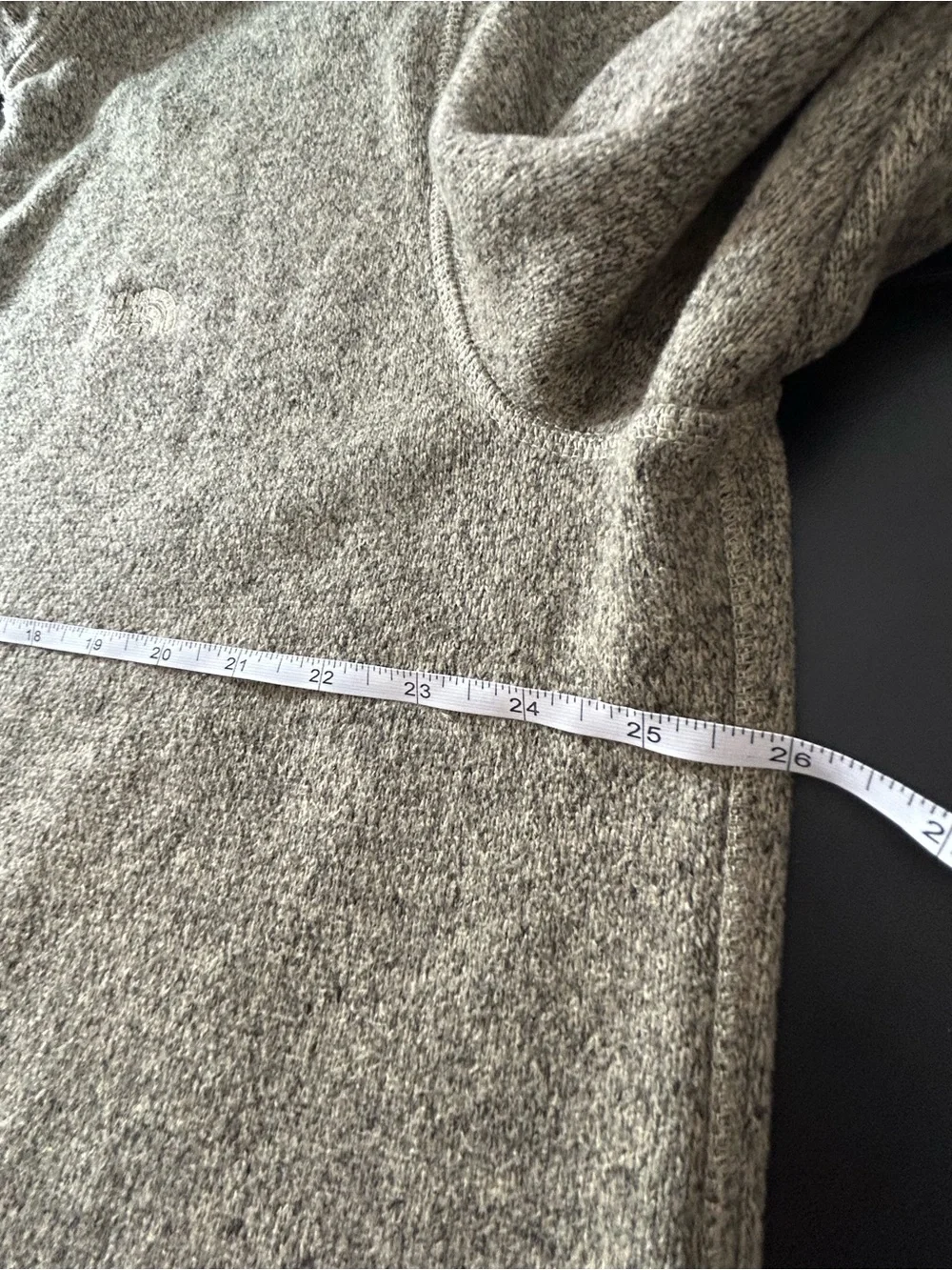 The North Face Men’s XXL Crescent 1/4 Zip Fleece Pullover Sweater Oatmeal Tan